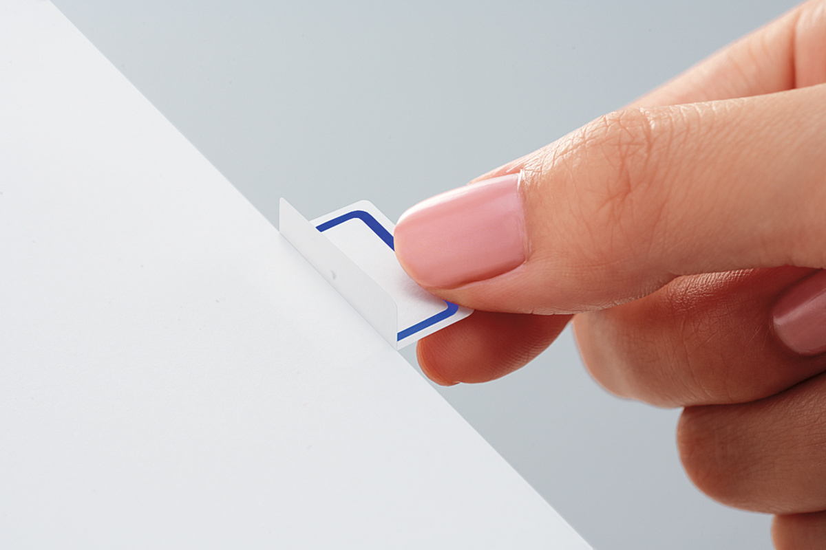 カラーLBP&IJP用インデックス（強粘着）A4中56面20枚青｜文具｜コクヨ