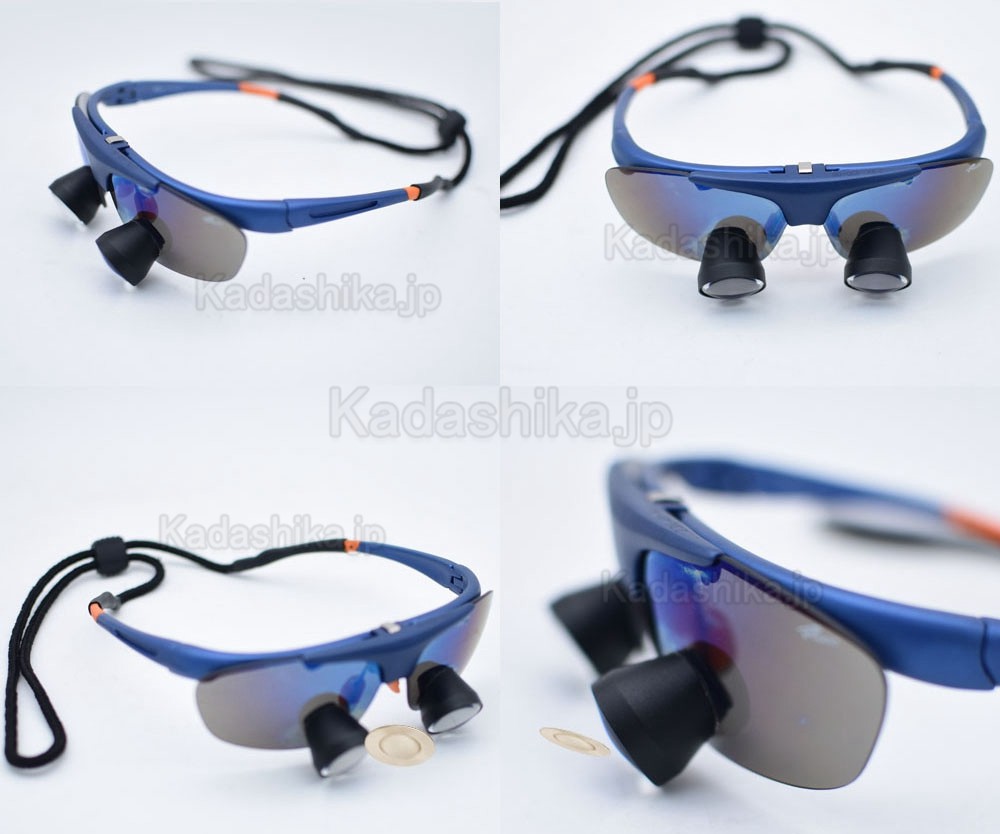 2倍 /2.3倍 埋め込み式歯科ルーペ 医療用メガネ拡大鏡 (カスタム拡大鏡