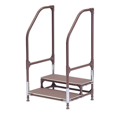 イレクター製 手すり付ステップ台 ユニットタイプ 2段(CHE2)｜福祉用具