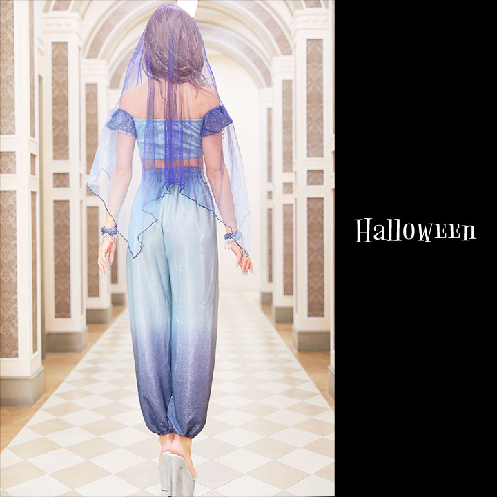 即日発送】アラビアンガール/アラジンコスプレセット【ハロウィン4点