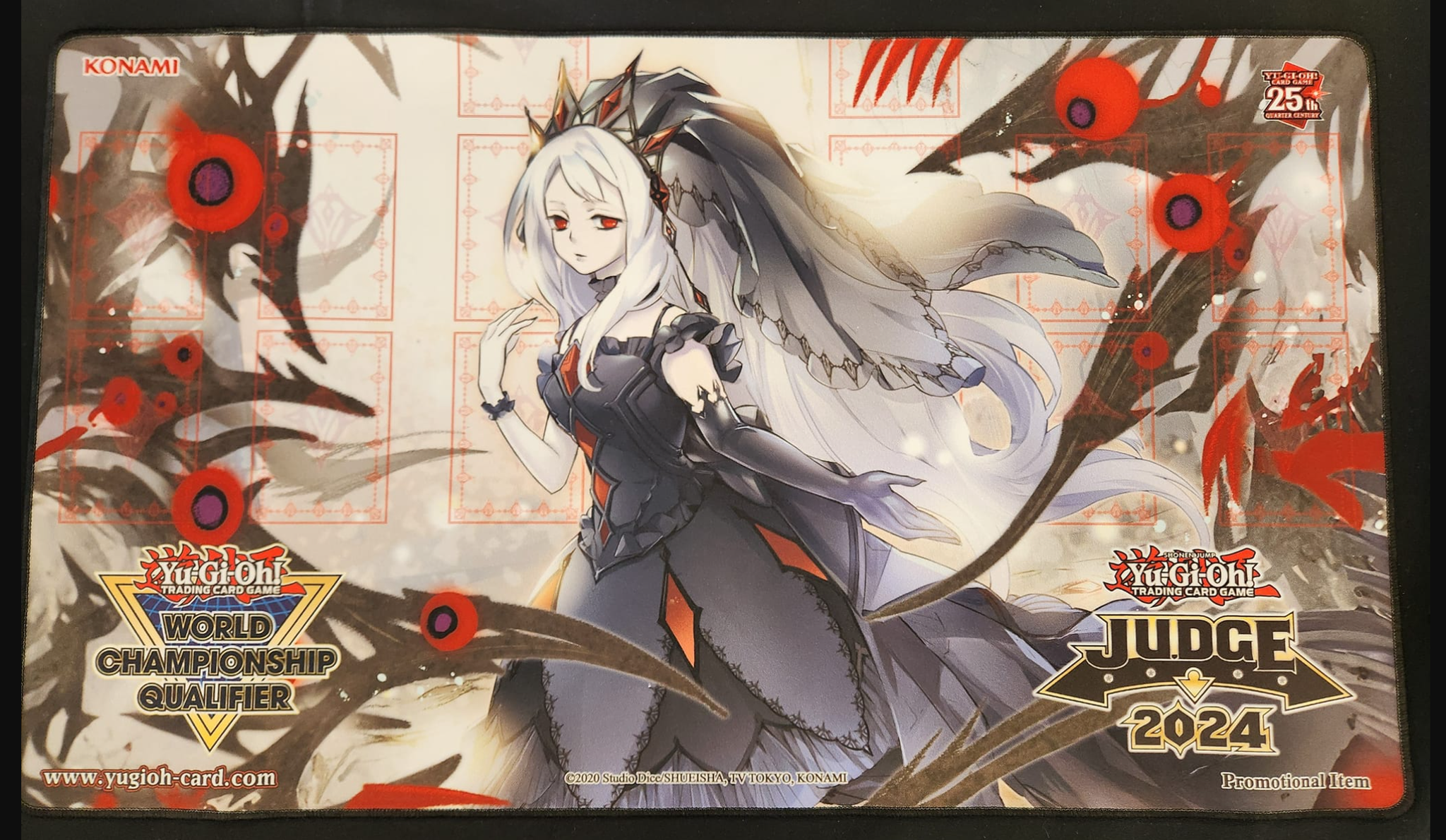 遊戯王 公式 JUDGE 2024 導きの聖女クエム プレイマット 北米版