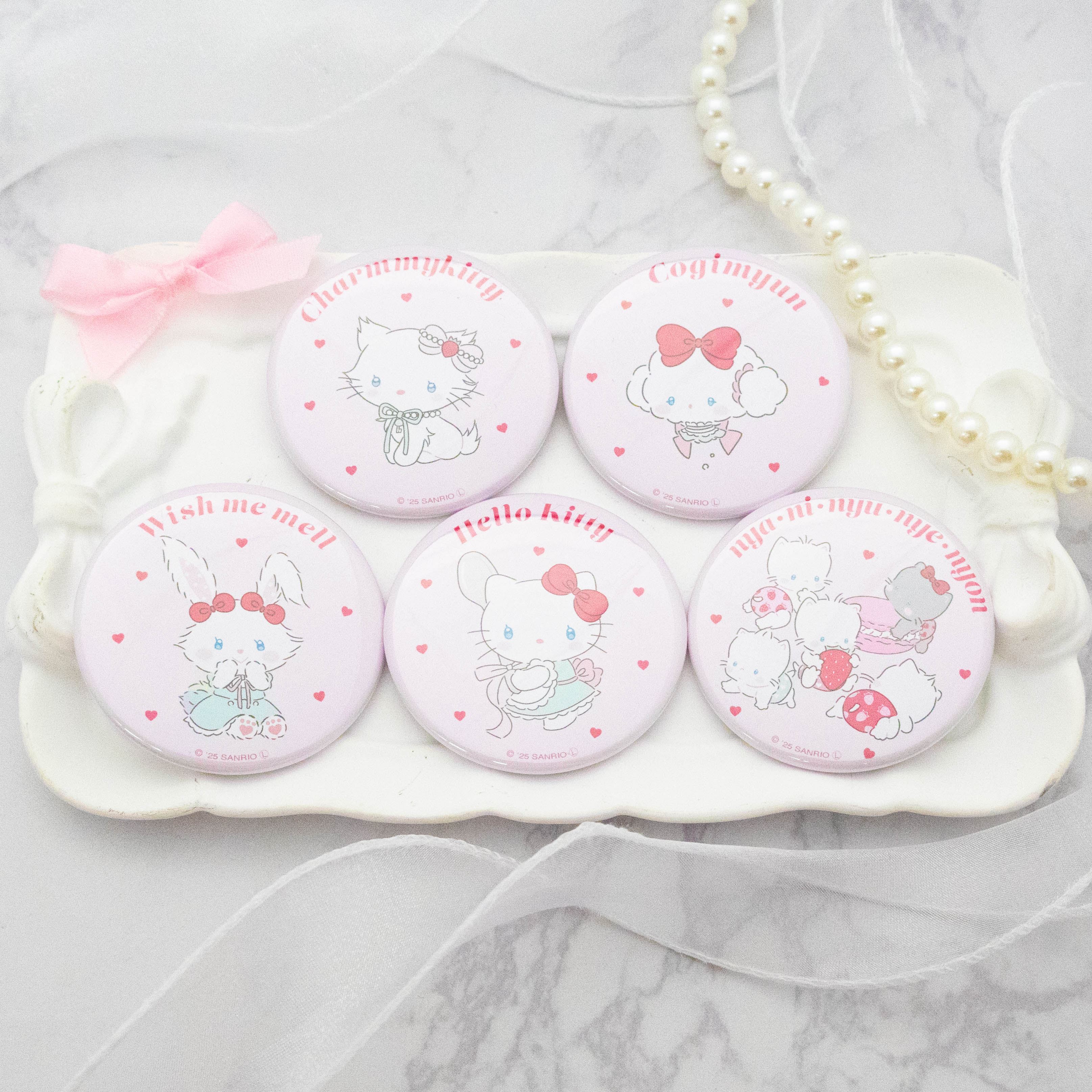 レトロガーリー 缶ミラー チャーミーキティ《LAFARYオリジナル