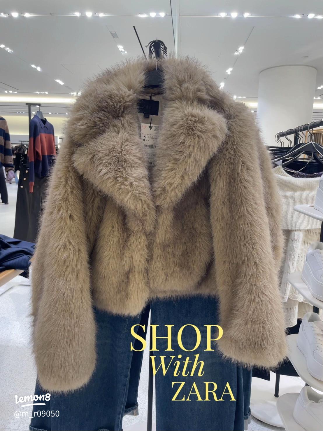 ZARAのショートフェイクファーコートがトレンド感抜群でお買い得