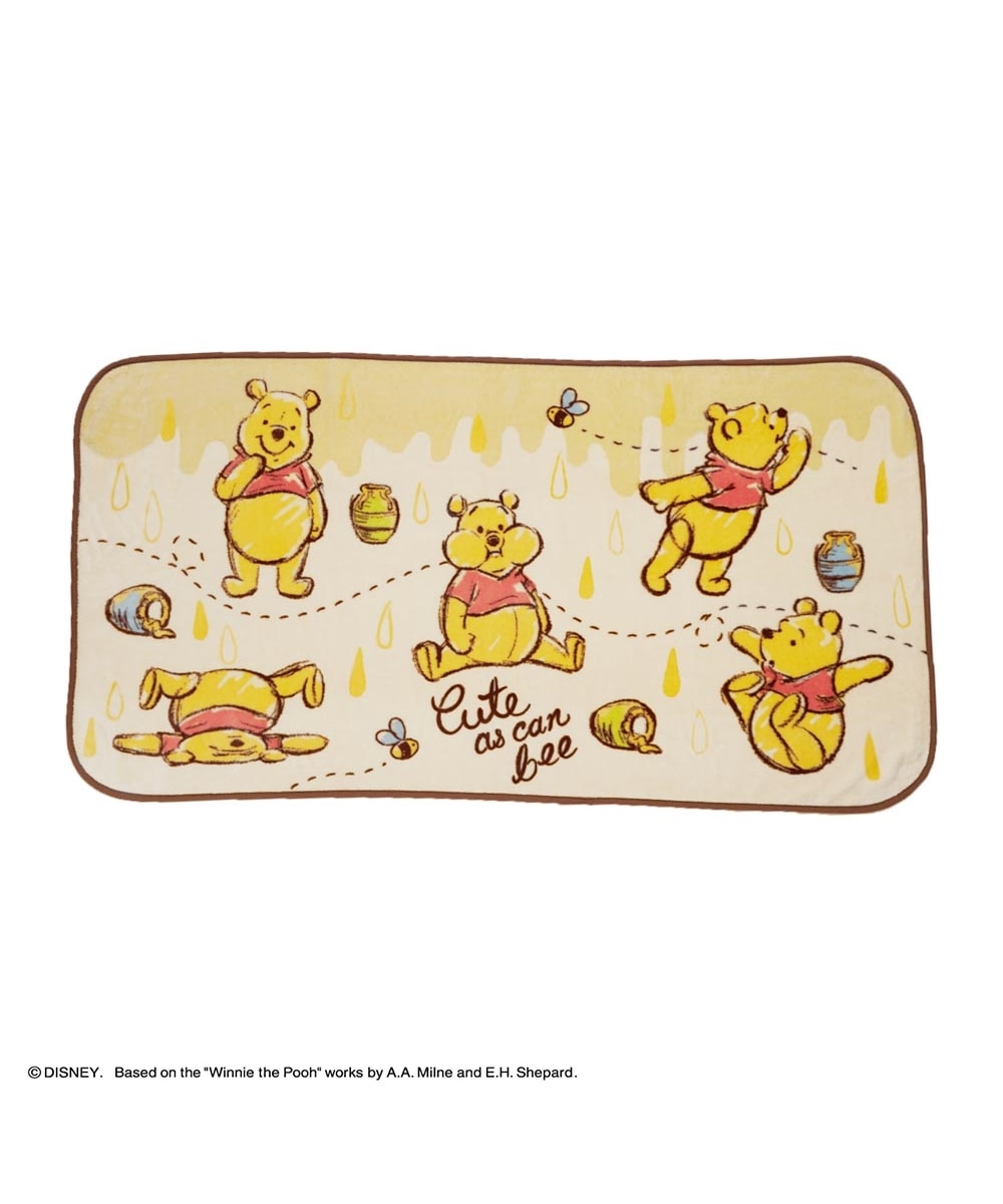 ふんわりフランネルひざ掛け くまのプーさん「ハニードリップ」 通販