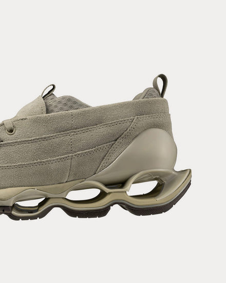 Mizuno Unisex Wave Prophecy Moc Suede Taupe Loafers