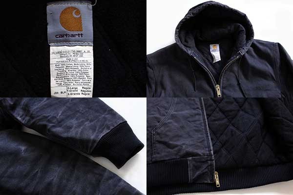 90s USA製 carharttカーハート キルティングライナー ダック地