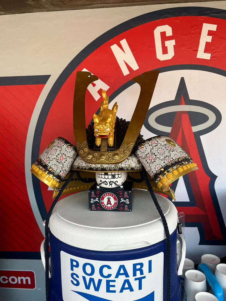 エンゼルスの兜 「鍬形」修正で準備万端！！さあ大谷翔平の“将タイム