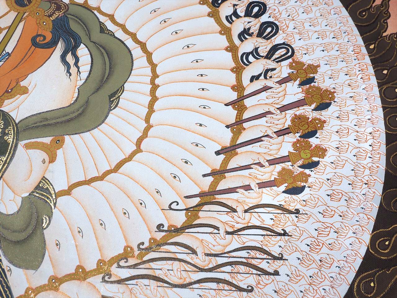 ◇現地より直送！職人による肉筆◇貴重な本物・曼荼羅（マンダラ