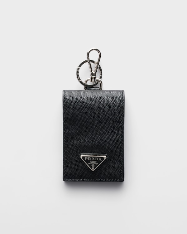 ブラック サフィアーノレザー カードケース | PRADA