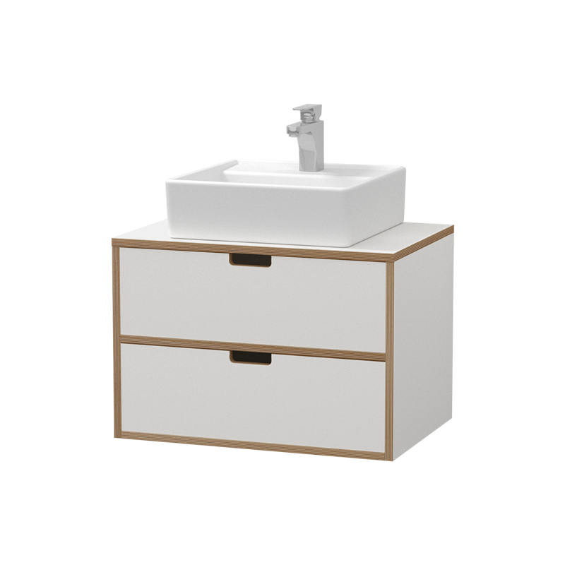 プライウッド洗面台 W650 開き戸 ホワイト | KB-PR019-01-G173 | 洗面