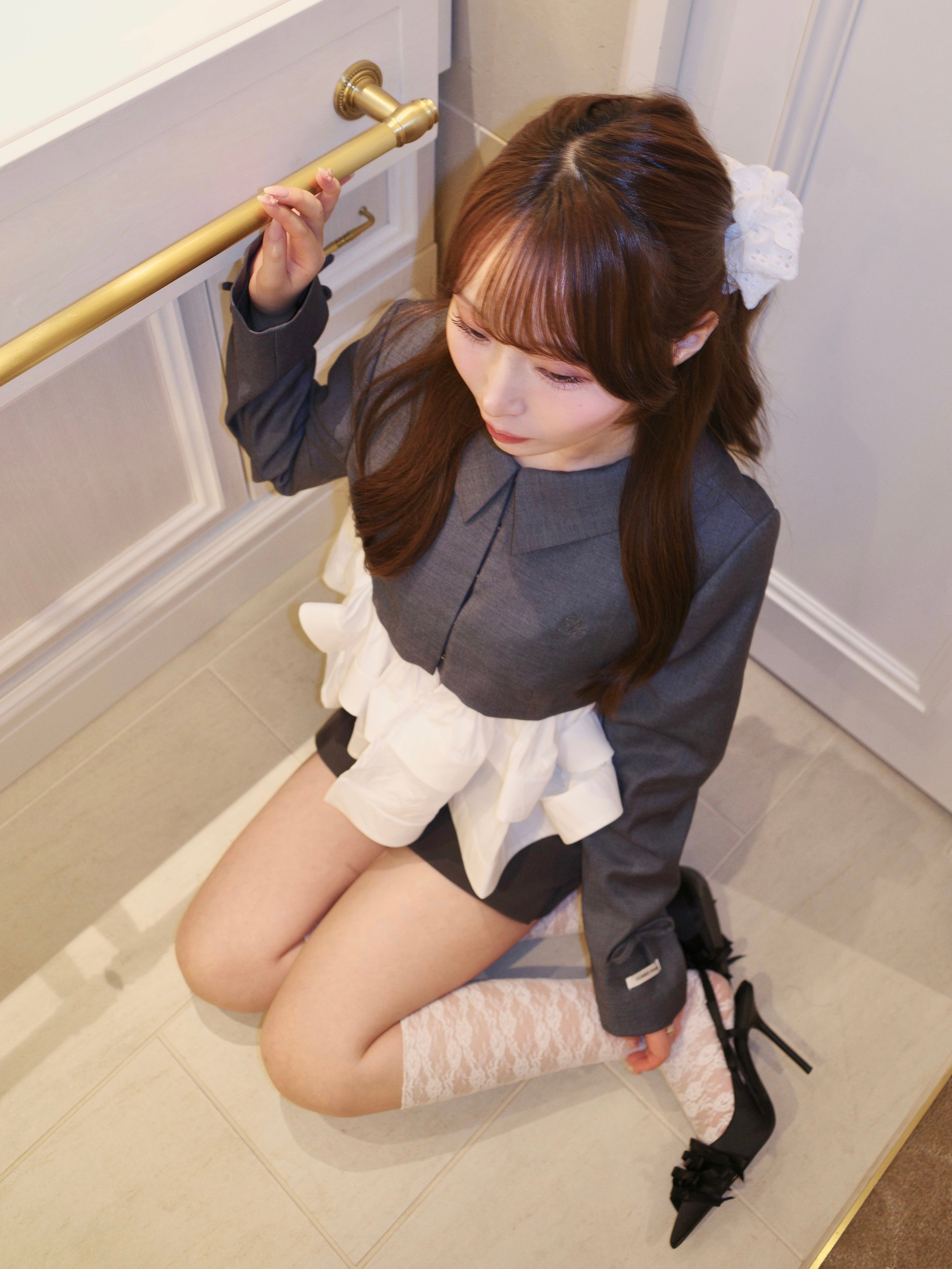 peplum frill jacket – ROUGE by POMME d'amour