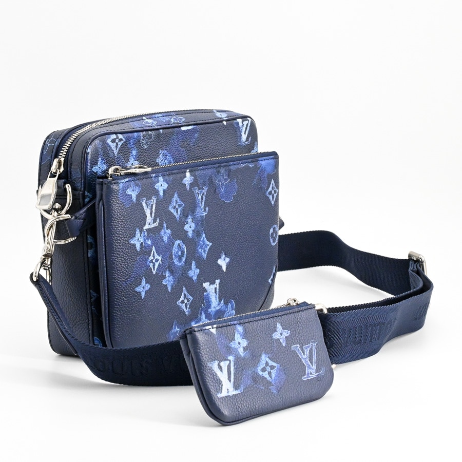 トリオメッセンジャー(約W24xH17.5xD4.5cm(実寸) ブルー): ブランド