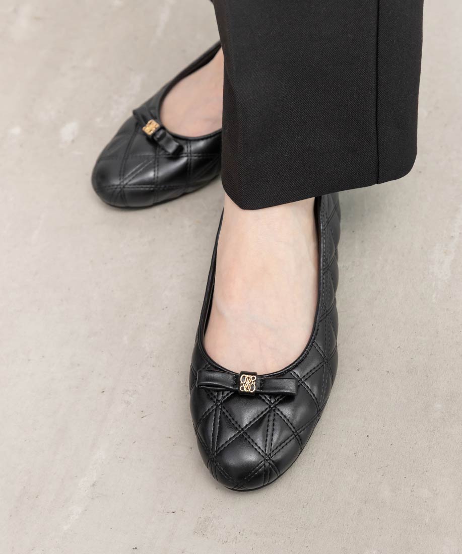 SALE】キルティングラウンドトゥフラットパンプスRANDA公式サイト