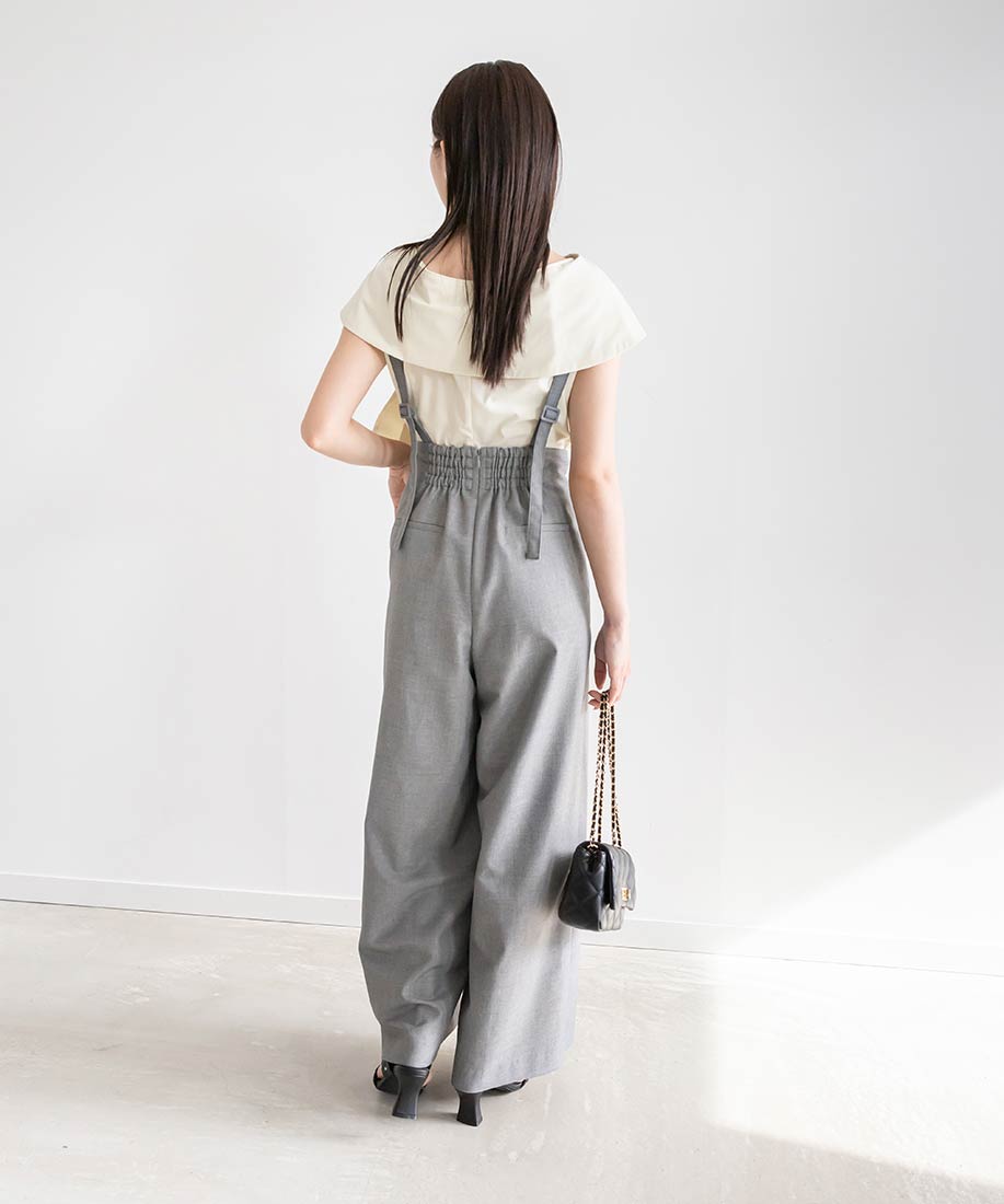 SALE】サスペンダー付きワイドパンツRANDA公式サイト