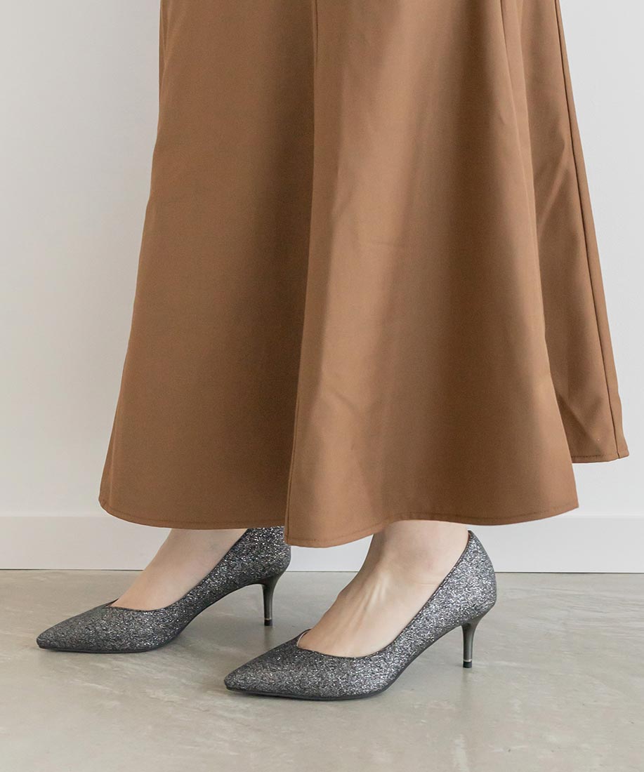SALE】グリッターヒールパンプスRANDA公式サイト