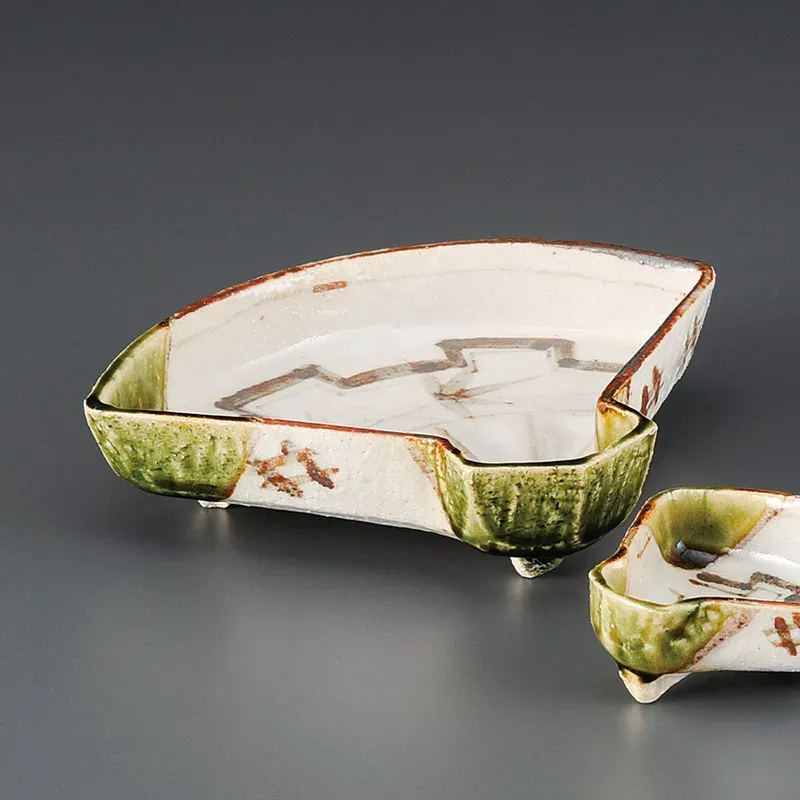 織部扇面向付のみ(和食器,鉢もの,中鉢)|食器通販の陶磁庵