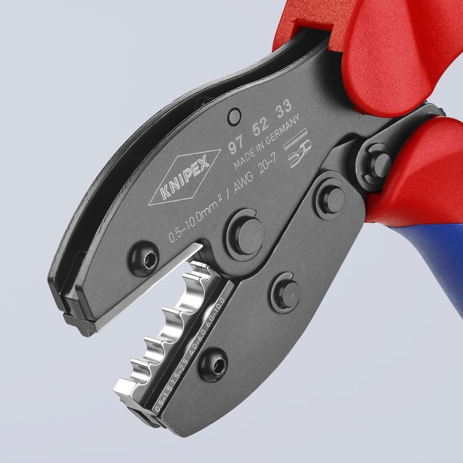 Knipex 97 52 33 Crimping Pliers For Non-insulated Crimp Terminals