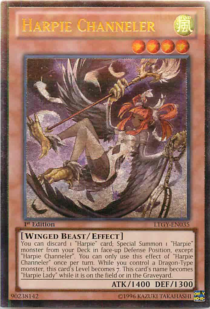 遊戯王 英語 EU版 ハーピィチャネラー 1st レリーフ 3枚 遊戯王