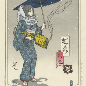 ゲームソフト「レインボーシックス シージ」竹笹堂が浮世絵木版画制作