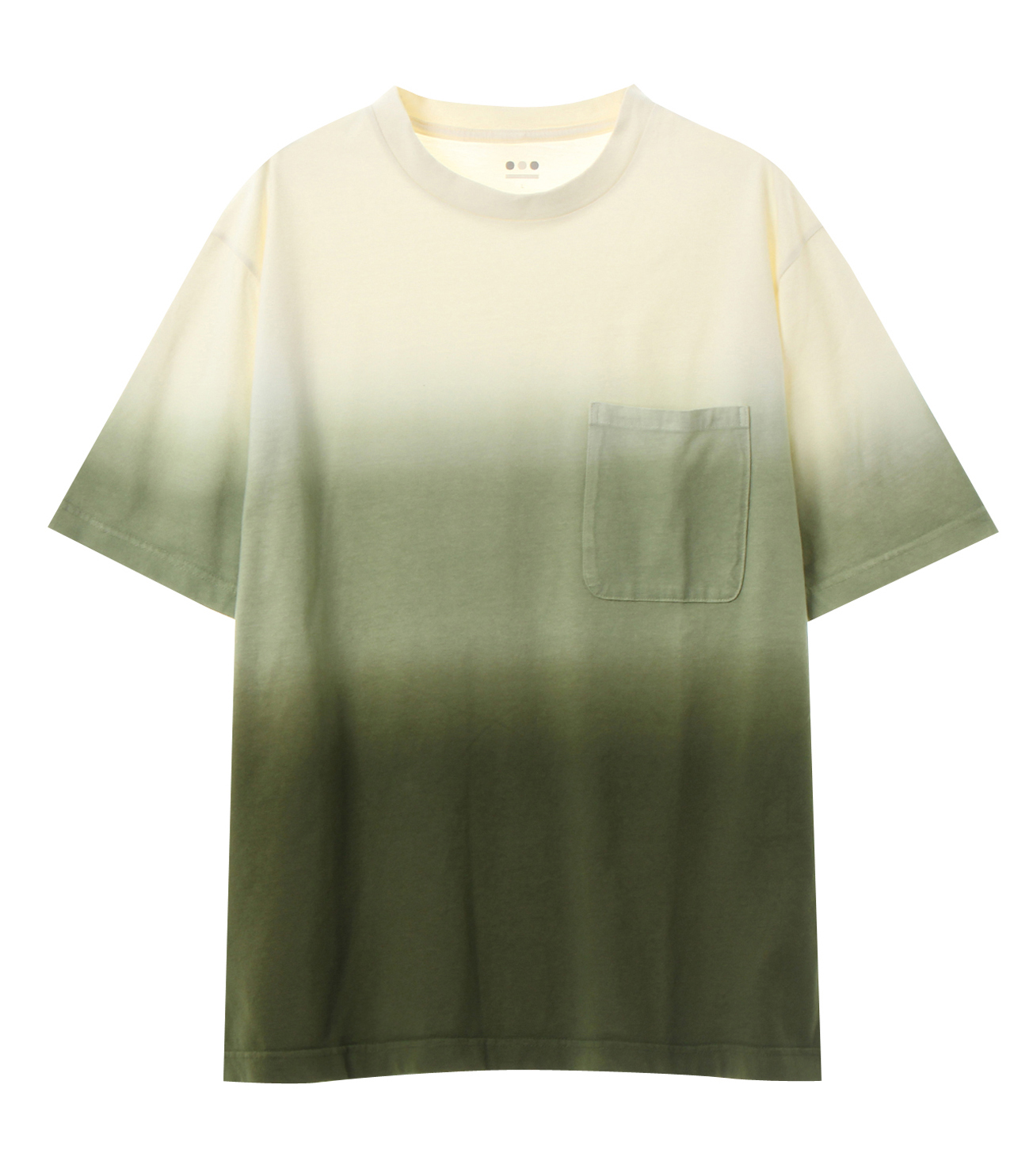 Men's gradation dye s/s pocket T｜スリードッツ オフィシャル