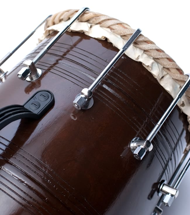 ドーラク(Dholak) インドの両面太鼓 ボルト締め高級タイプ の通販[送料