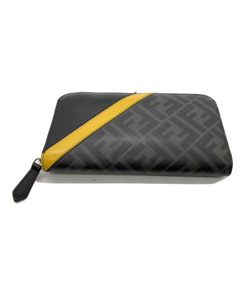 中古・古着通販】FENDI (フェンディ) 長財布 イエロー×グレー