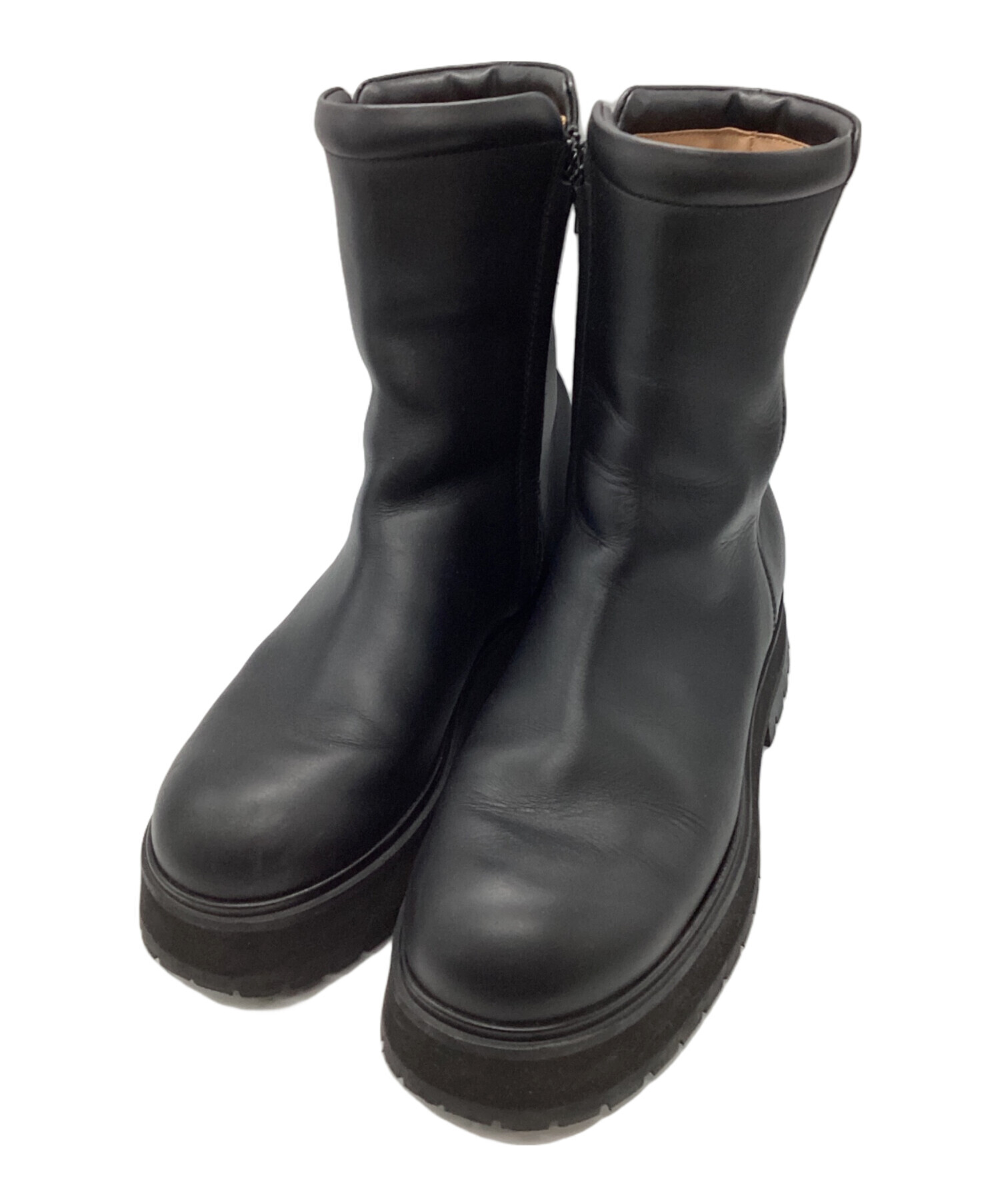 中古・古着通販】PELLICO (ペリーコ) サイドジップブーツ ブラック