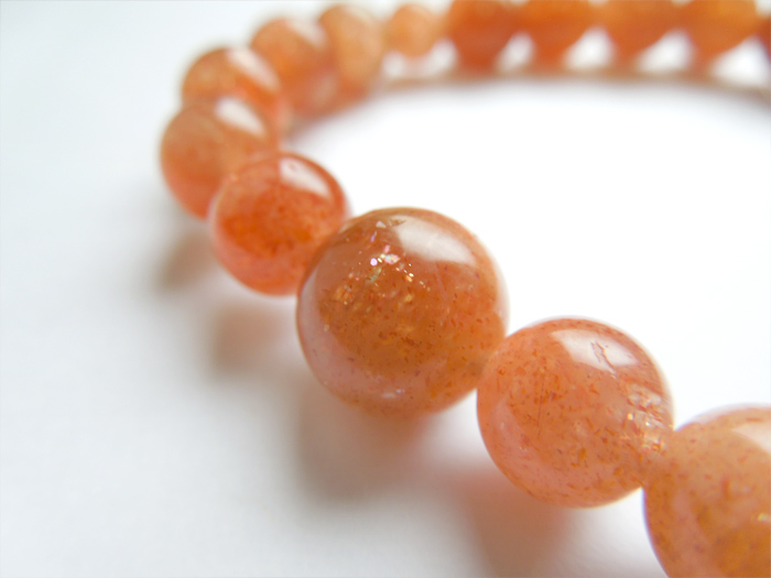 サンストーン8mmブレス共仕立 お数珠の安田念珠店へ｜総本山御用達