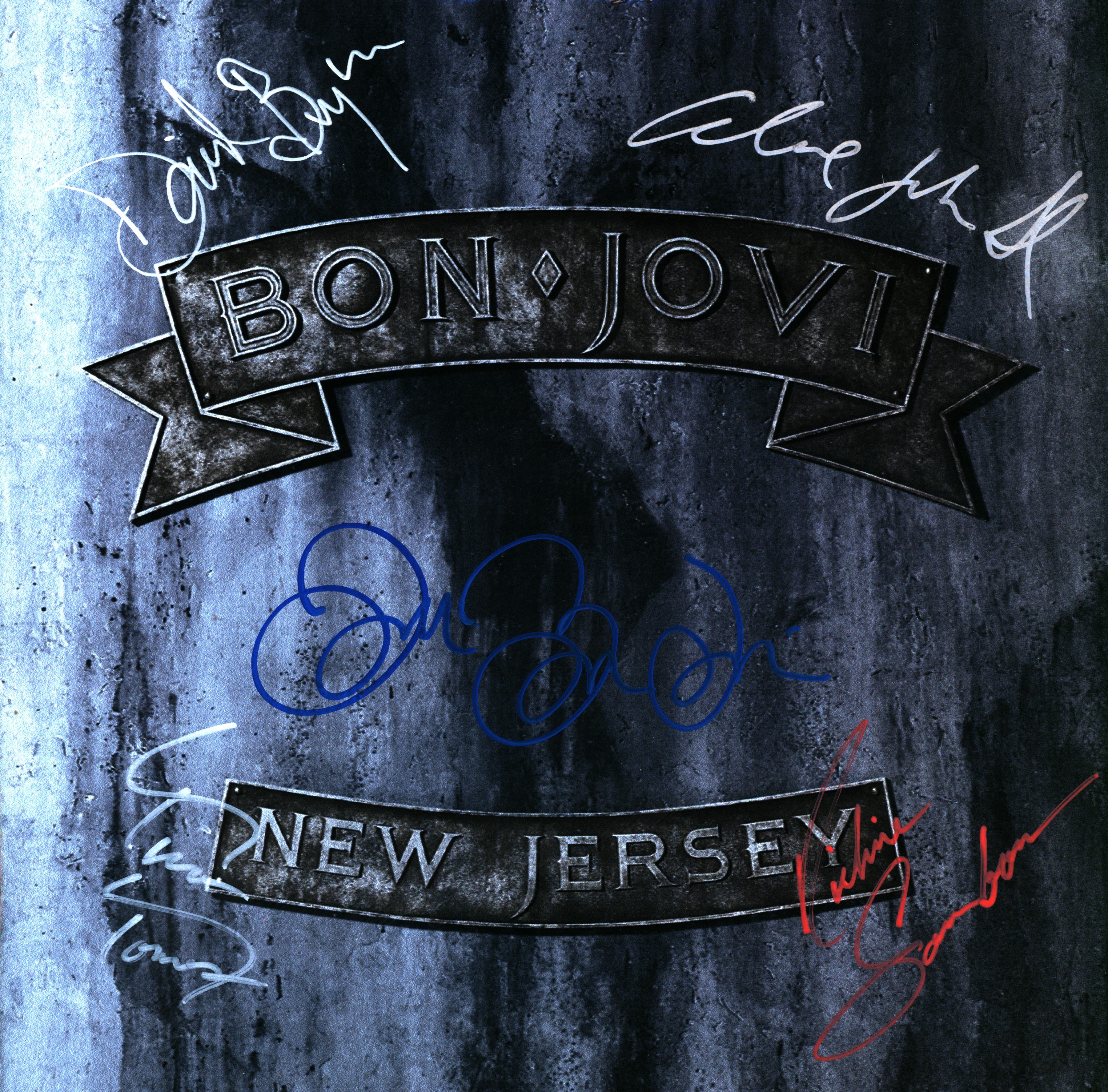 Bon Jovi Band Signed New Jersey| Zion Graphic Collectibles