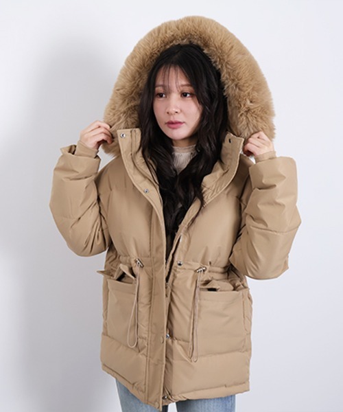 SEU ダウンコート ダウンジャケット グラスラインボリューム中綿