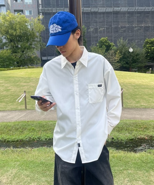 B.R.U シャツ ストライプ/無地ワンポイントシャツ メンズ レディース