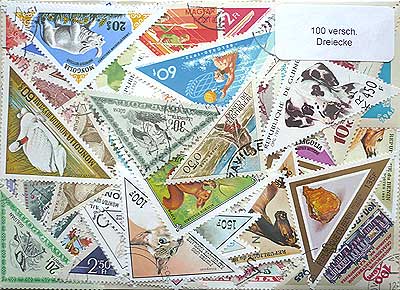 世界 三角切手 セット100 - すてきな郵便屋さんciel