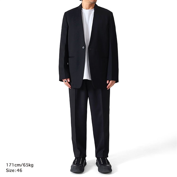 JIL SANDER ジルサンダー ポリエステルギャバジン テーパードパンツ