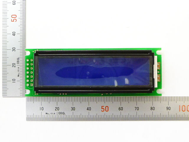 LCDキャラクターディスプレイモジュール 16×2行 バックライト付白抜き