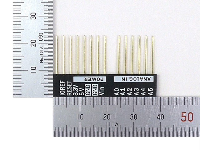 ARDUINO用ピンソケット(スタッキングコネクター) 8P+6P リード長14.3mm