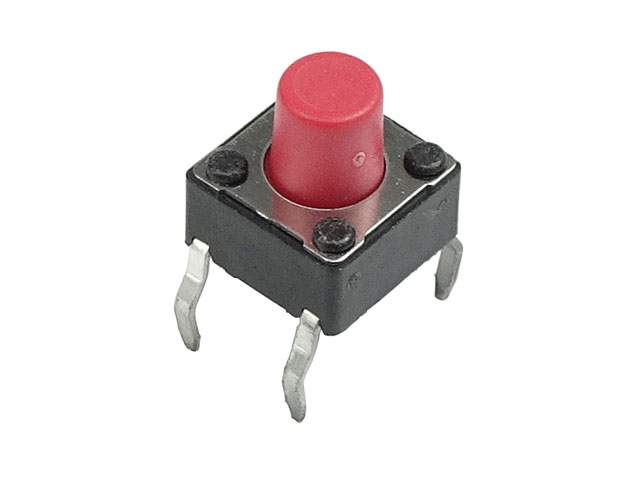 タクトスイッチ(赤色): 制御部品・駆動部品 秋月電子通商-電子部品