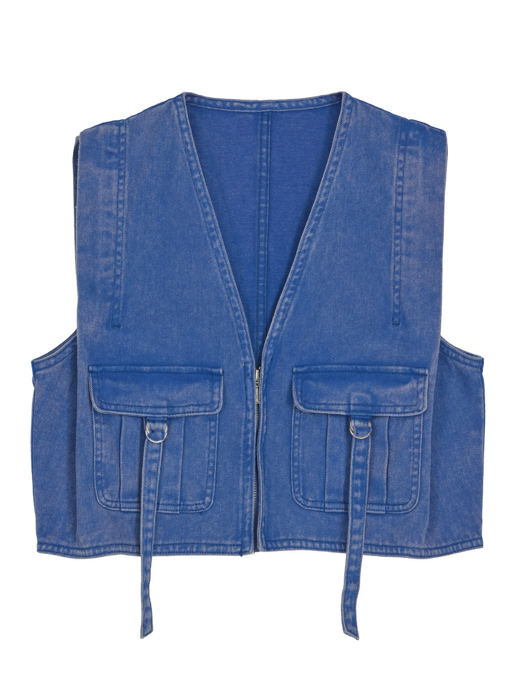 COMPACT FADE DENIM VEST