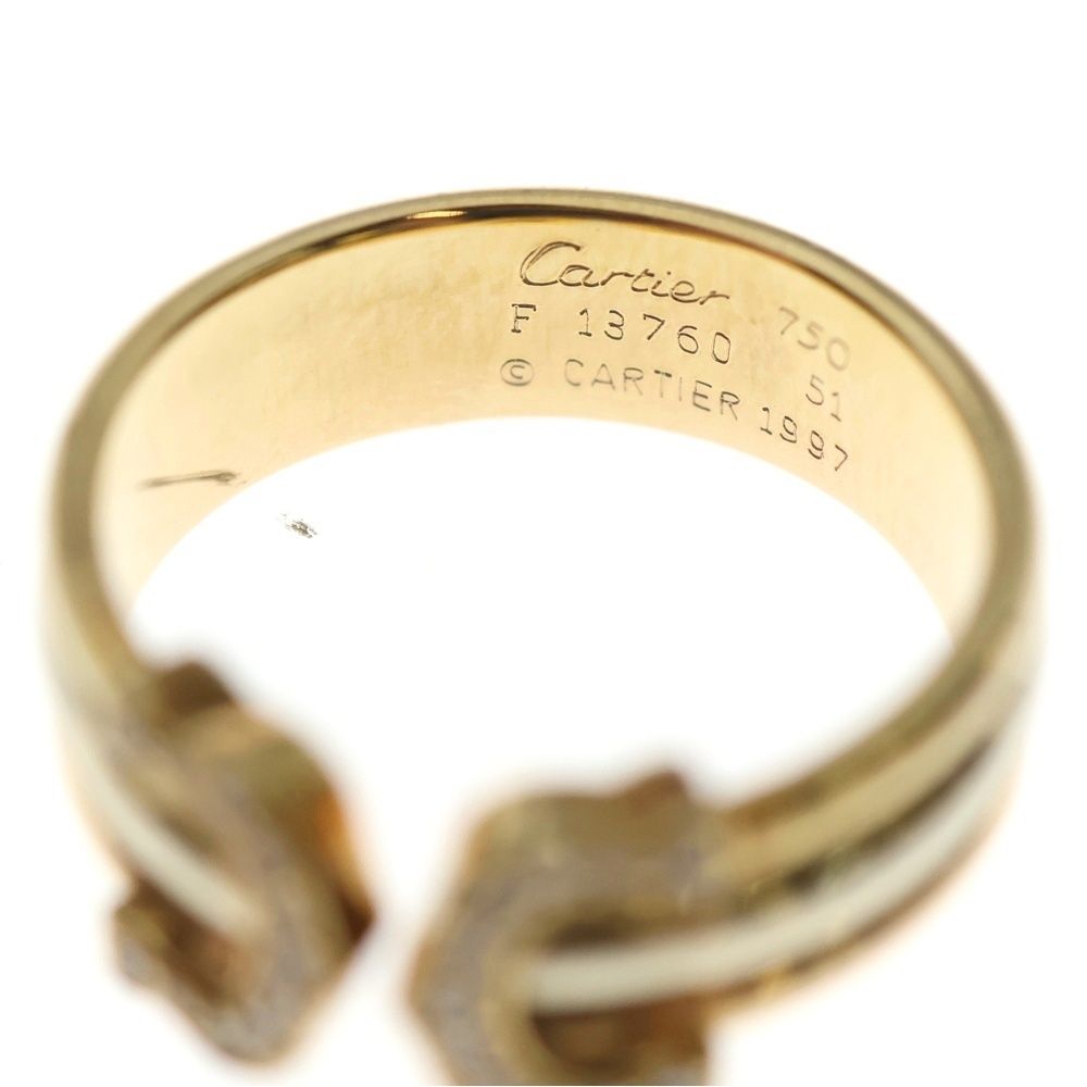 Cartier (カルティエ) C2 ダイヤ リング 指輪 ゴールド 750 #51 4.7g