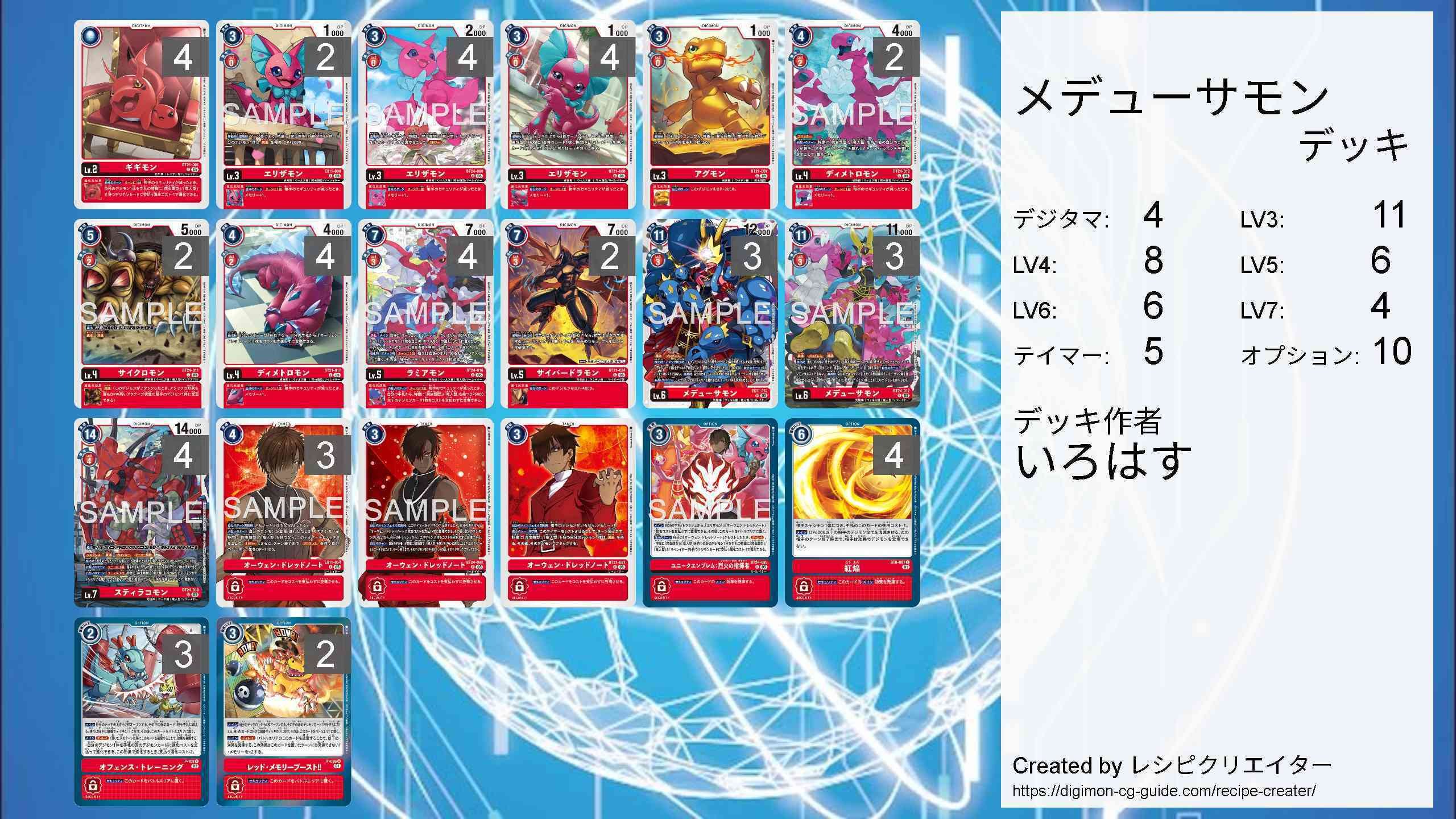 メデューサモンデッキ｜いろはす