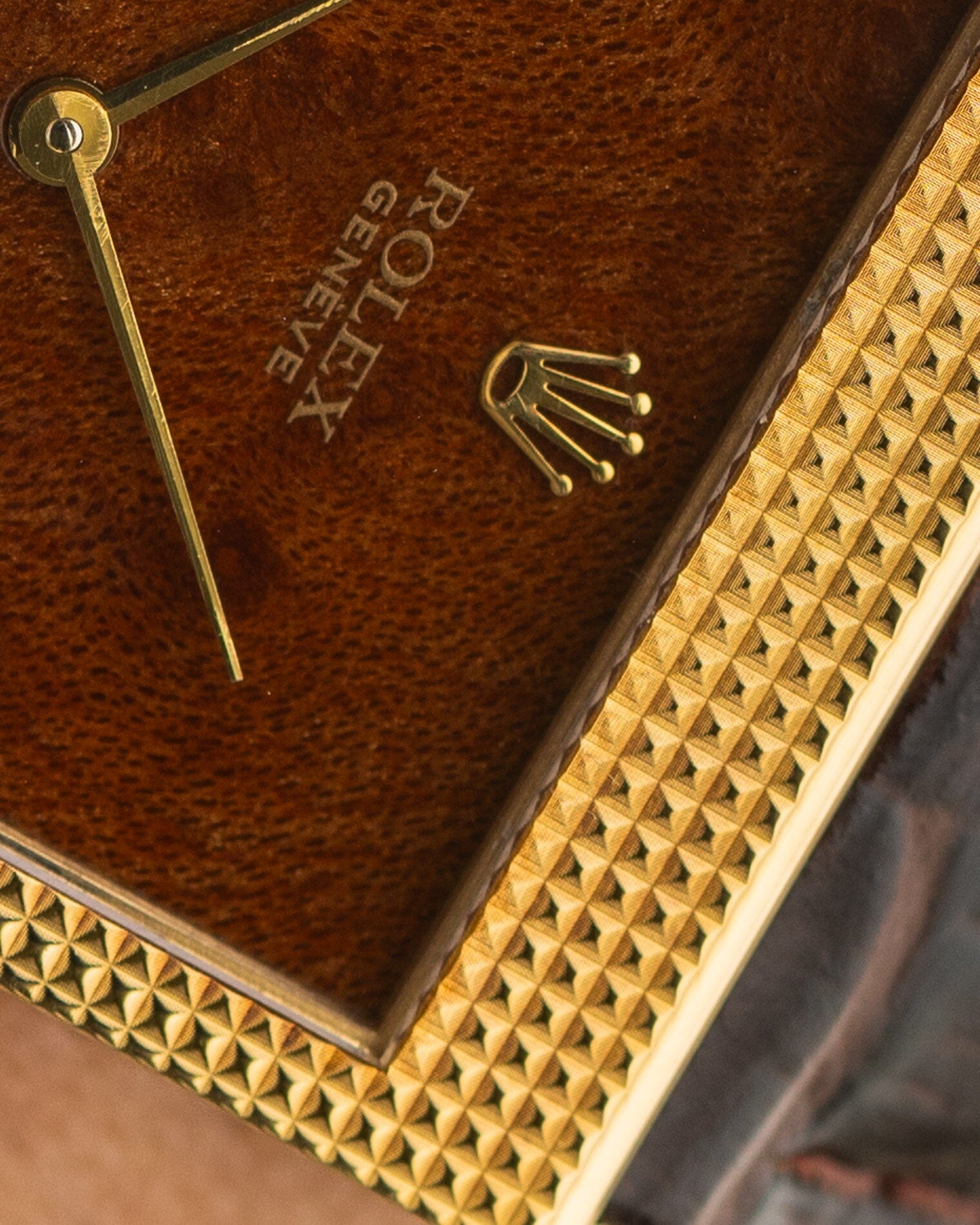 ロレックス チェリーニ 4127 YG ウッドダイアル 箱保証書付き 1990年頃