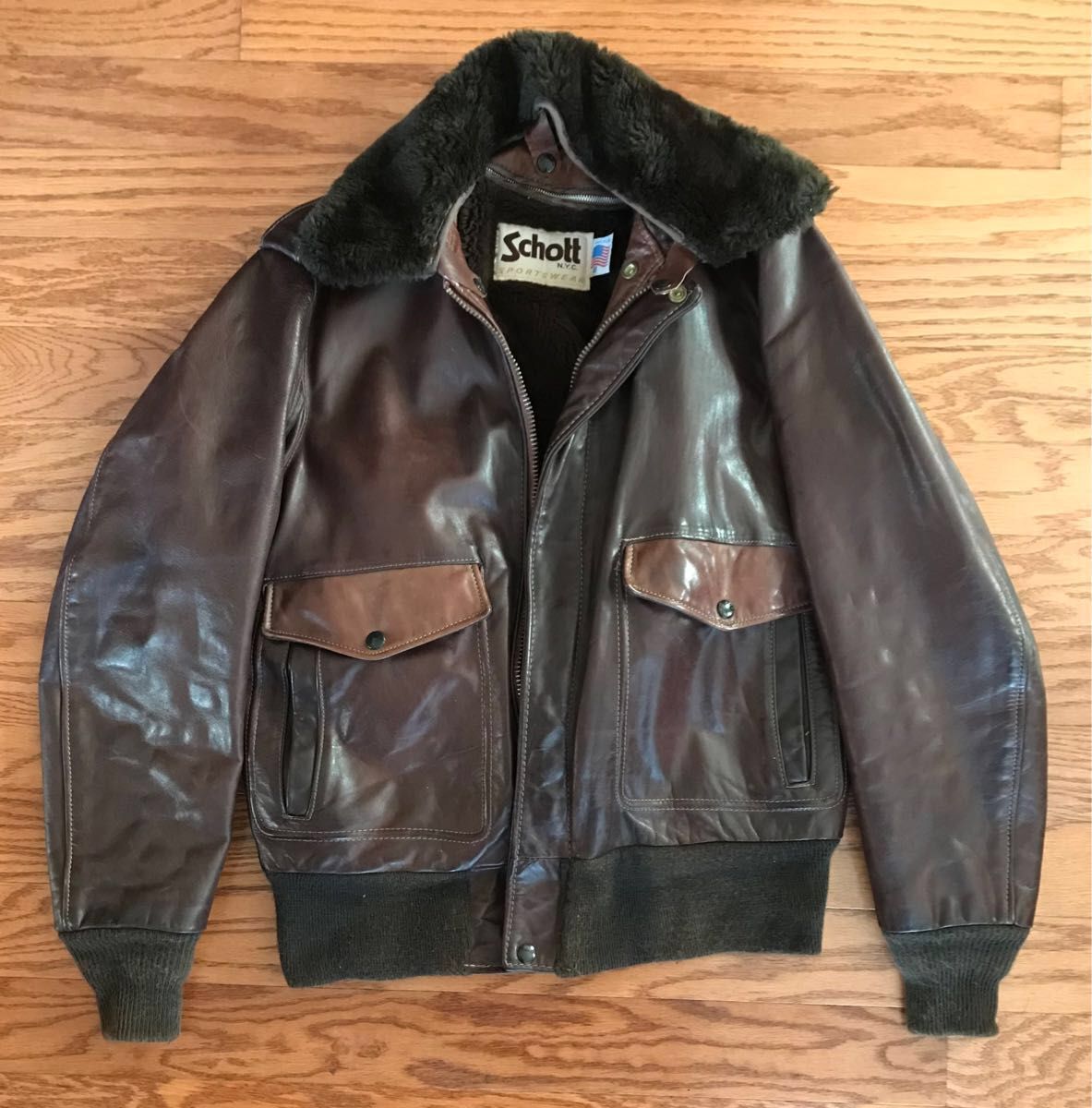 Schott ボマージャケットG-1 184SM ボアライナー付 フライトジャケット