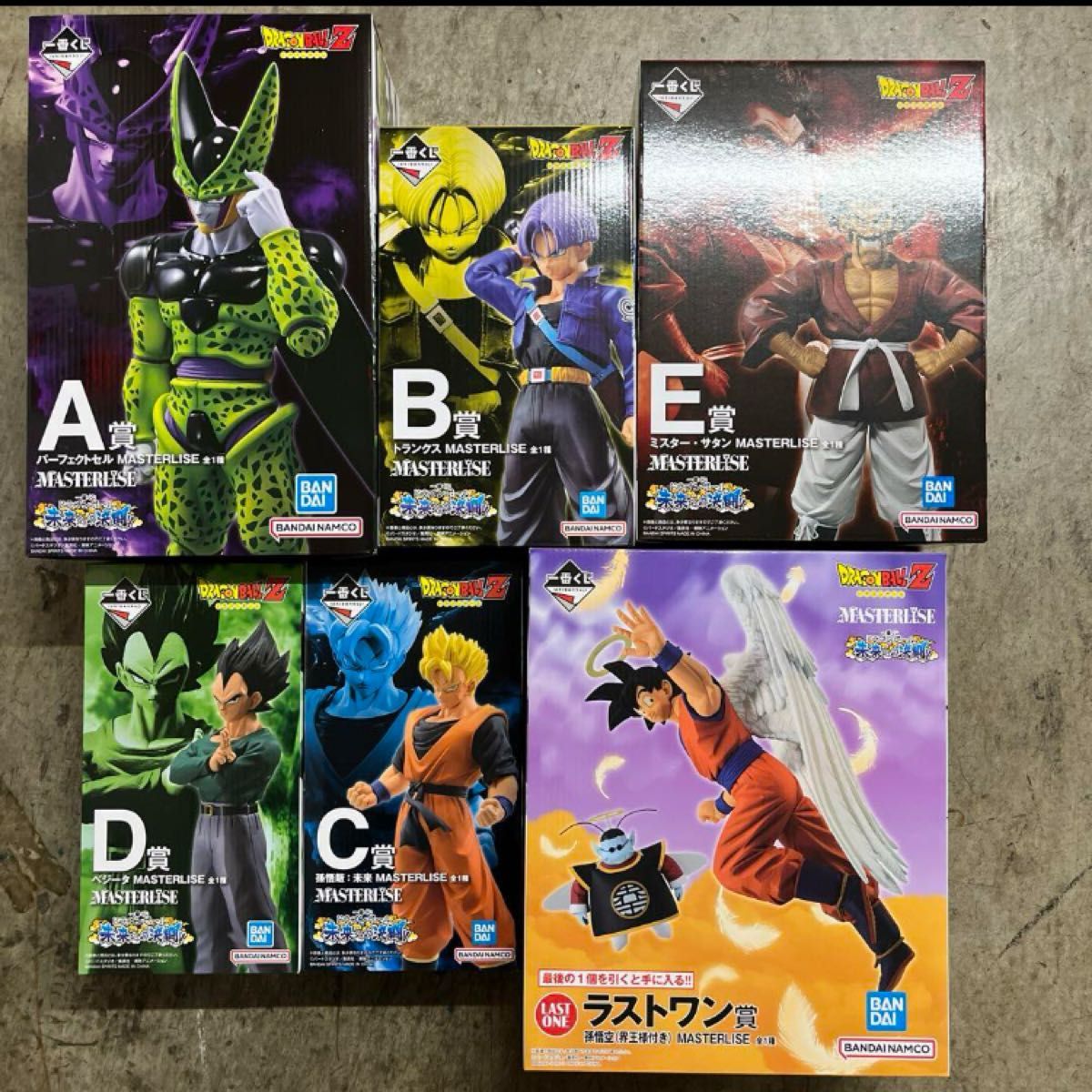 最安値 ドラゴンボール一番くじ 未来への決闘 フィギュア6体