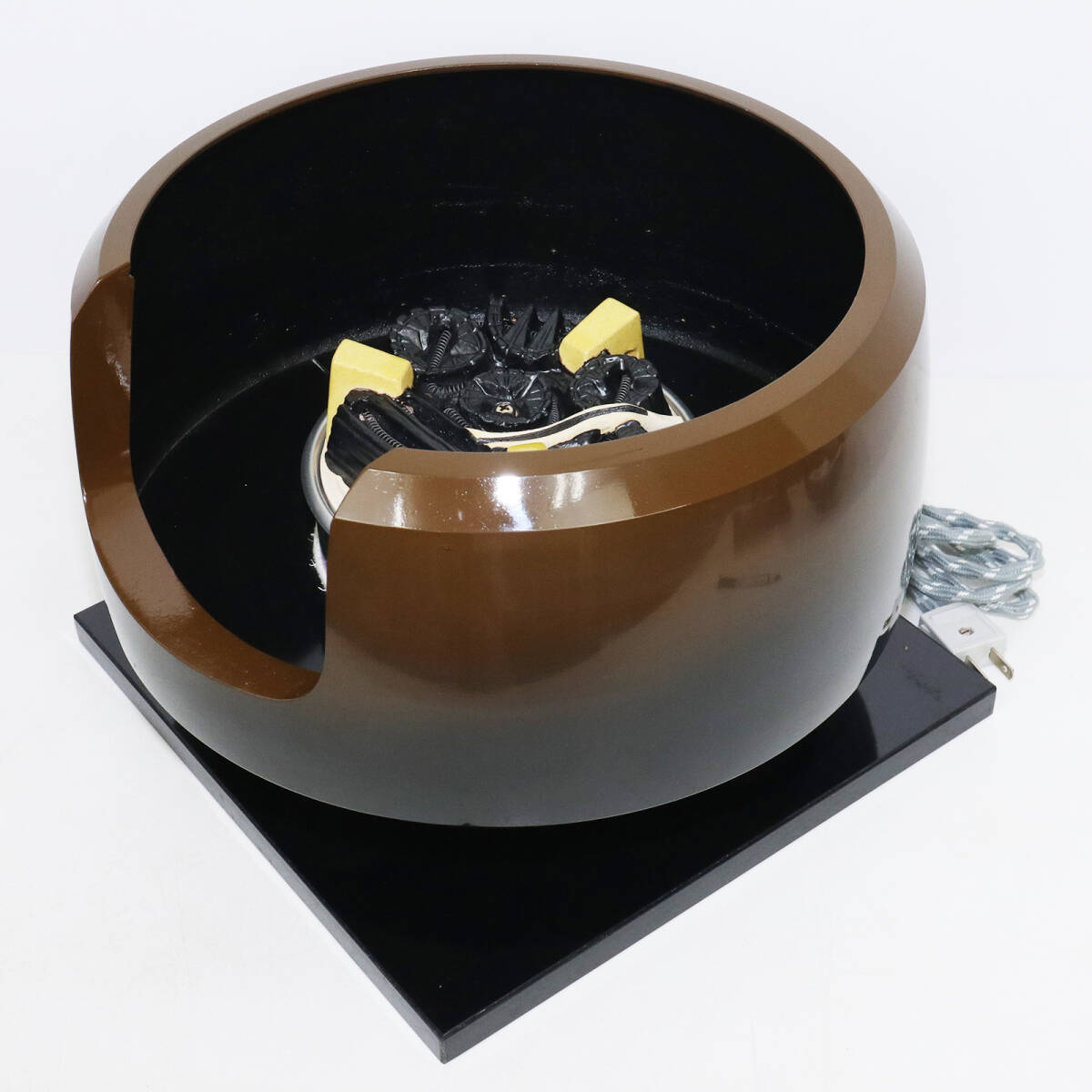 信野々田式 風炉型電熱器 合金面取風炉 古銅色 【風流庵】 『野々田式』