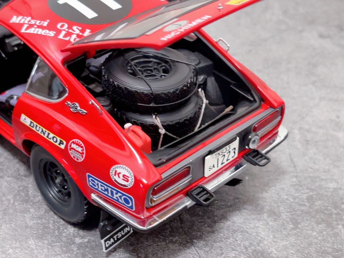 最終値下げ 京商1/18 ダットサン240Z 1971 サファリ・ラリーNo 11