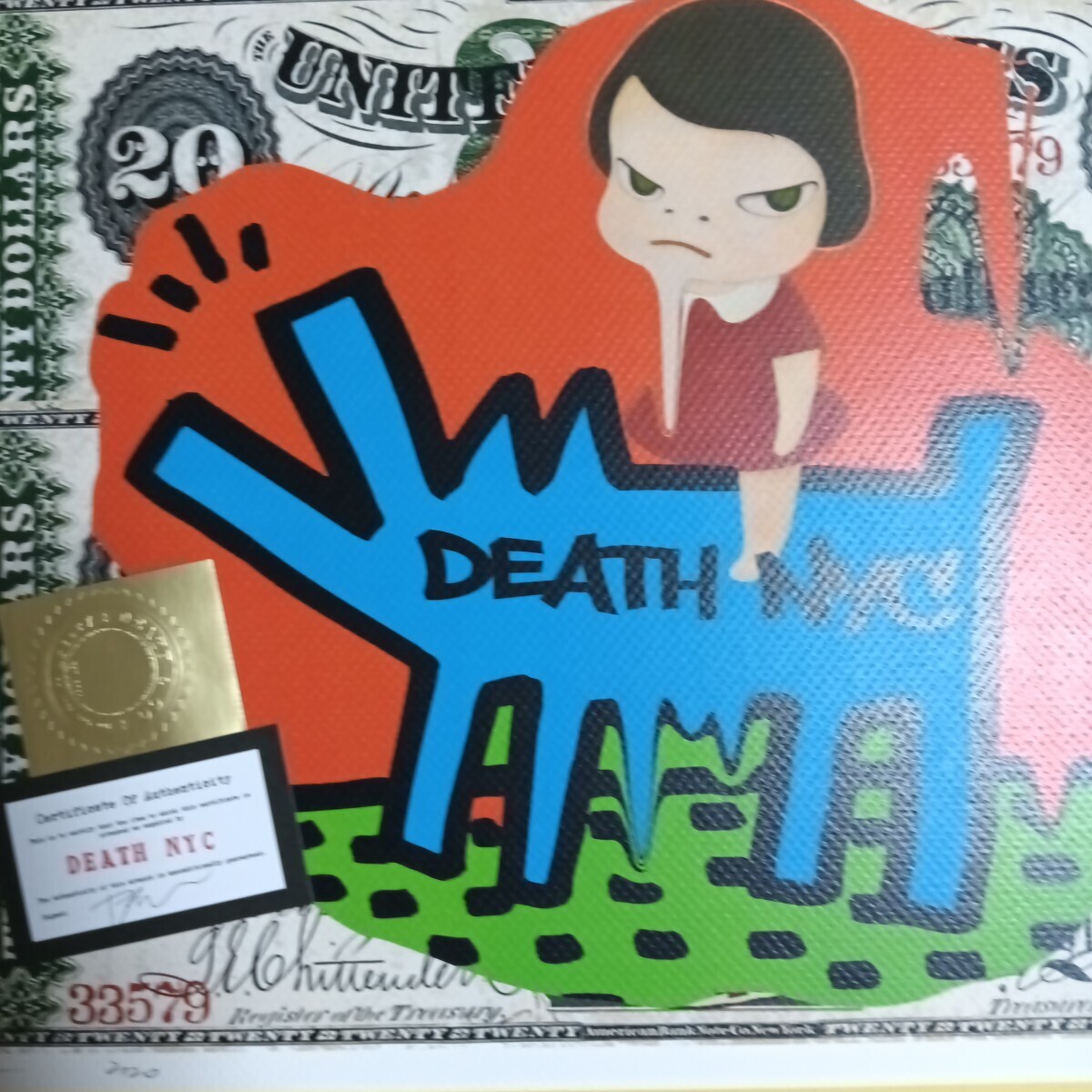 Yahoo!オークション - DEATH NYC 世界限定100枚 アートポスター 奈良美