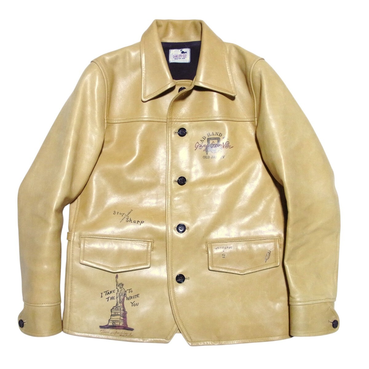 GANGSTERVILLE ギャングスタービル 30'S CAR COAT HORSE HIDE カー