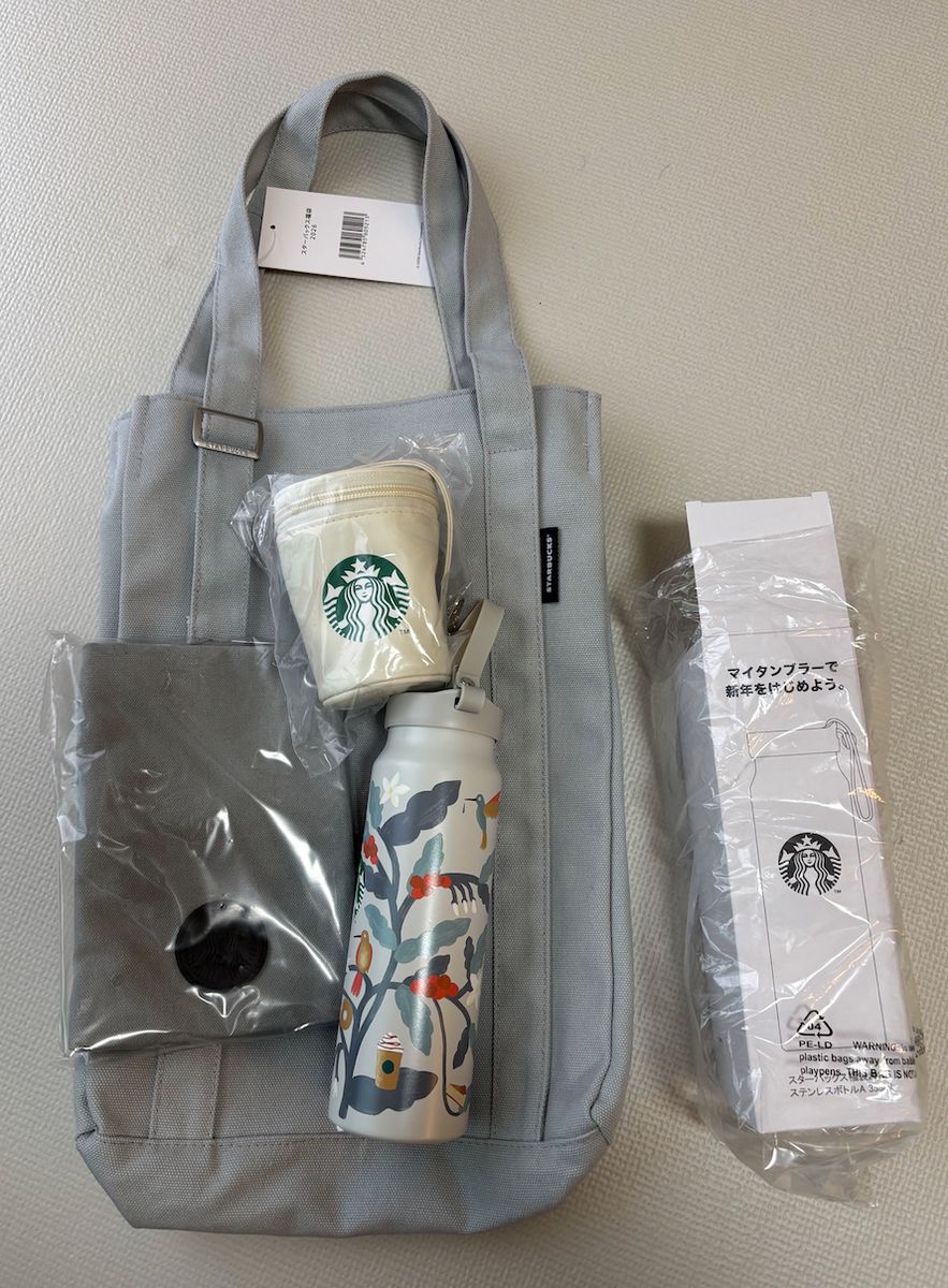 スターバックス福袋2026 限定品 トートバッグ サコッシュ タンブラー