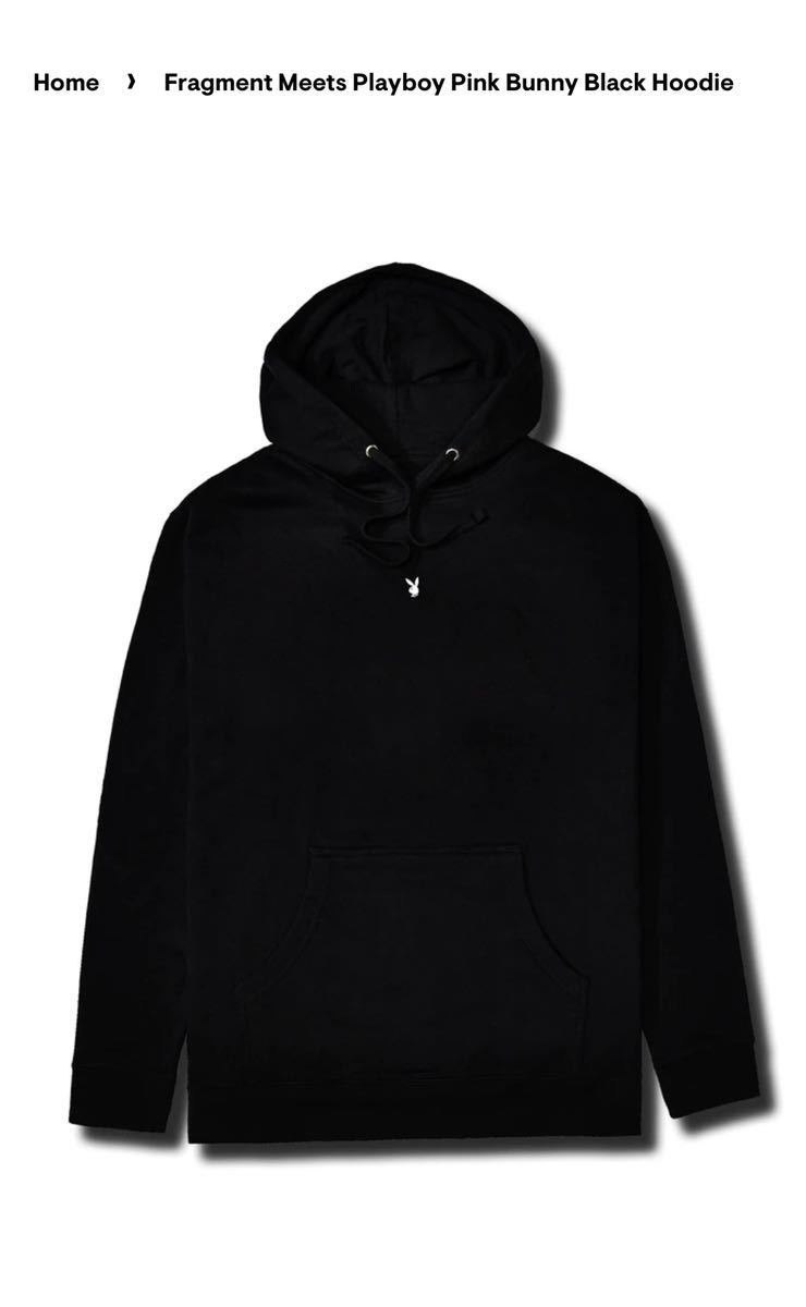 Fragment Playboy Pink Bunny Black Hoodie XLサイズ 藤原ヒロシ FRGMT