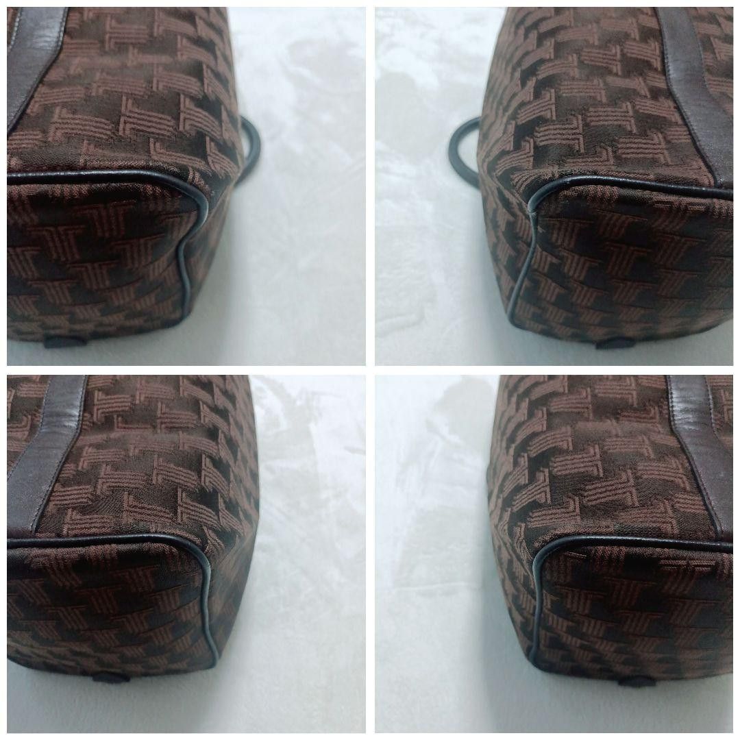 美品 希少大容量 ランバン LANVIN ボストンバッグ JLロゴ モノグラム