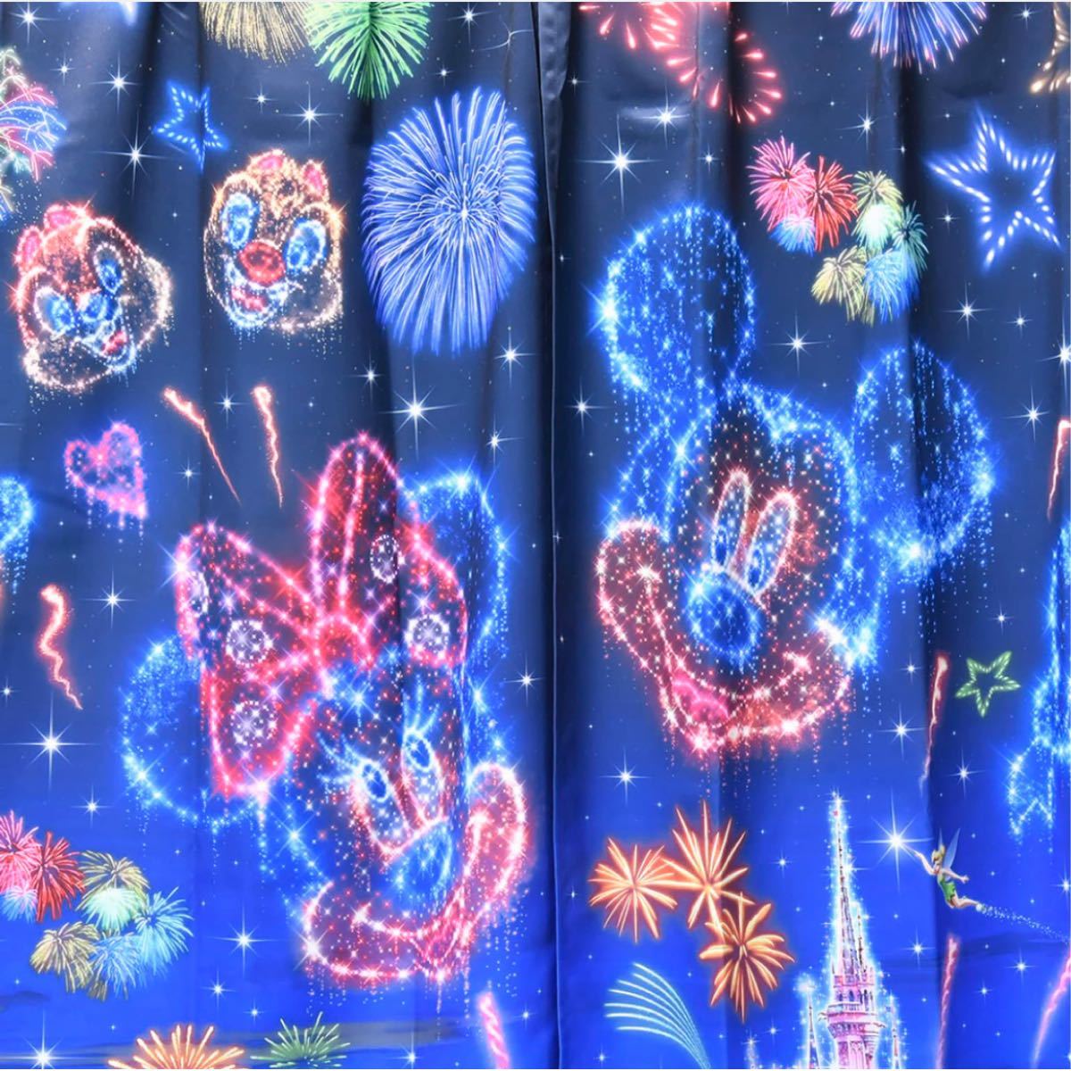 ディズニーリゾート 花火 パーク柄 カーテン】新品未使用品